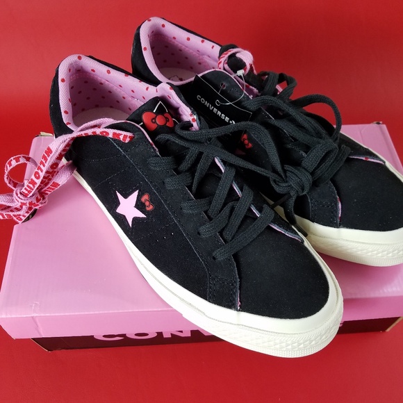 CONVERSE x HELLO KITTY Shoes 162939C Various Sizes - Picture 5 of 8